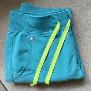 Figs Teal Jogger Scrub Pants